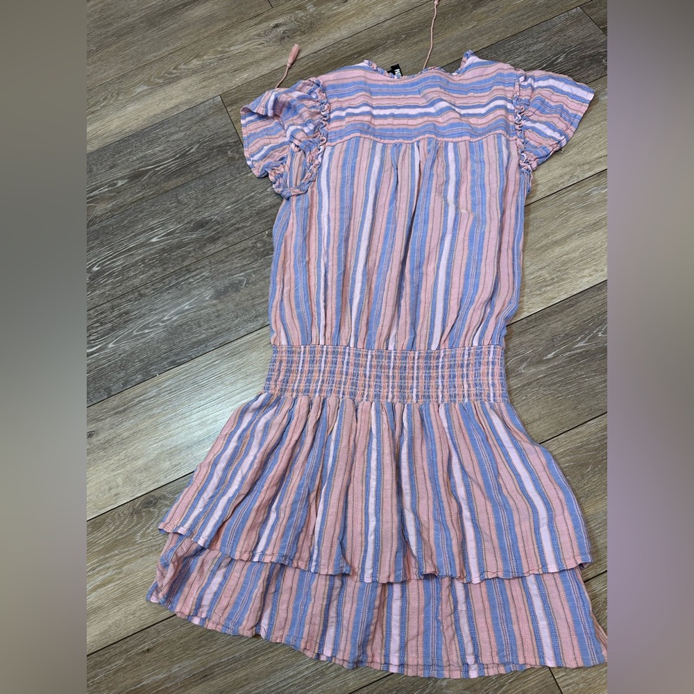 PAIGE Cristina Smocked Tiered Mini Dress - Picture 6 of 7